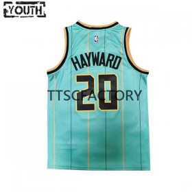 Maillot Basket Charlotte Hornets Gordon Hayward 20 Jordan 2021-22 City Edition Green Swingman - Enfant